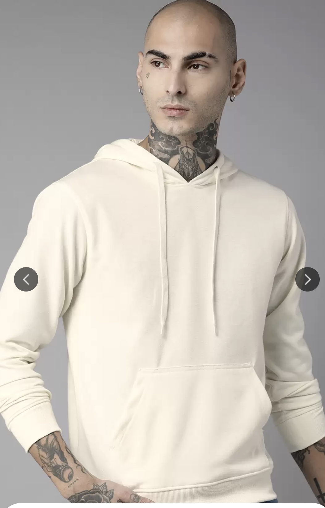 The Roadster Lifestyle Co. Men Solid Hooded Sweatshirt
