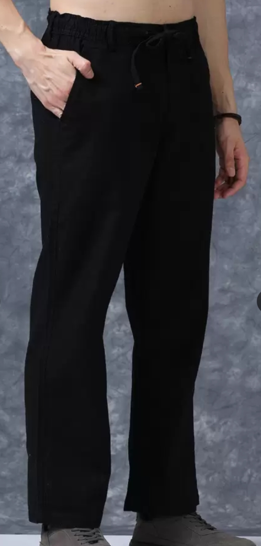 Roadster lifestyle co linen relexed fit regular trouser