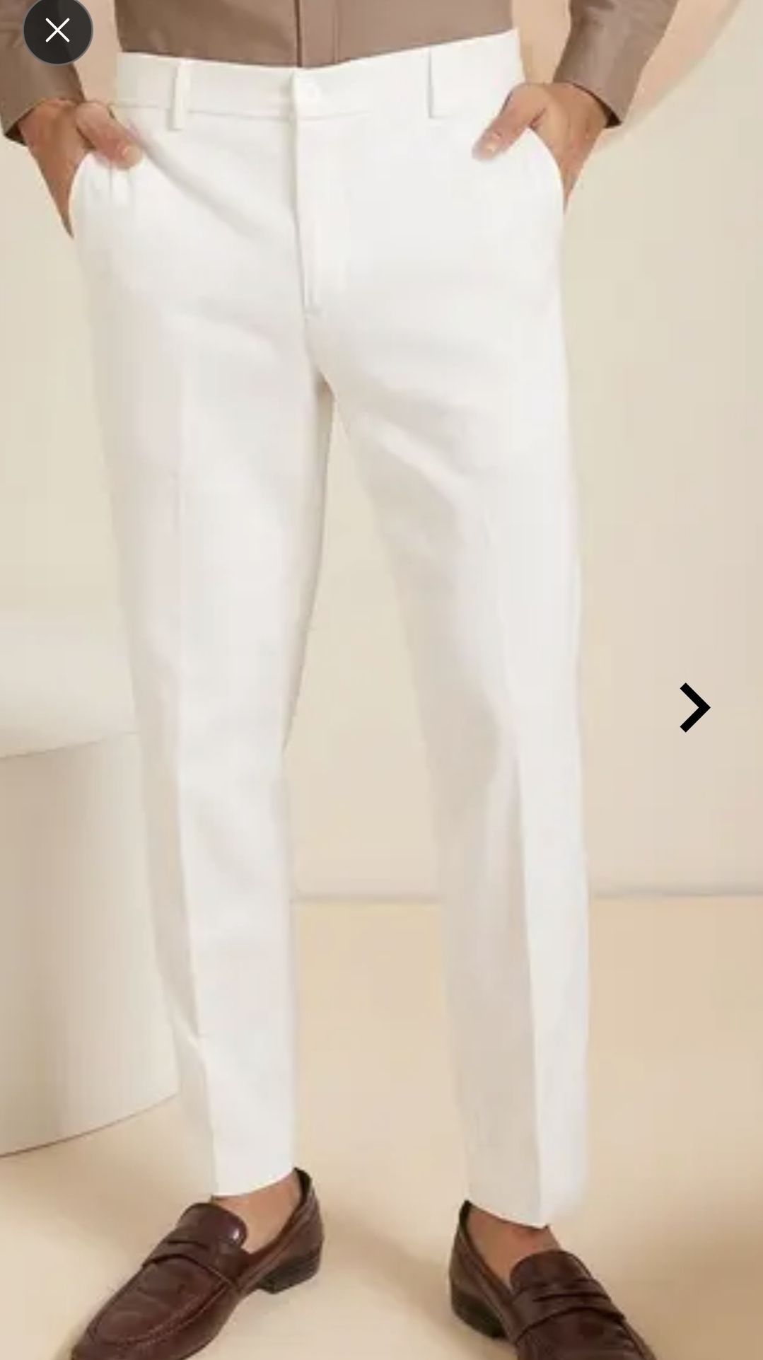 White color trouser pants for Men under 500