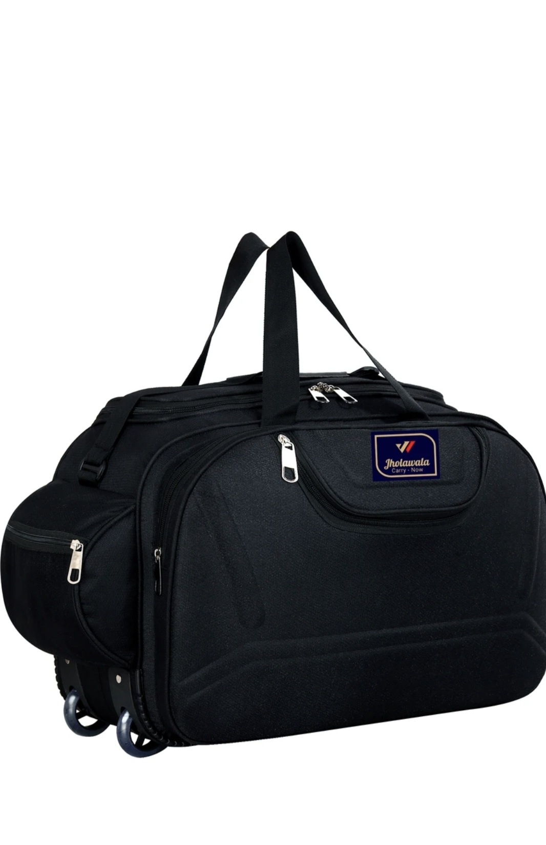 65 L Luggage Duffle Bag with Wheels For Men & Women - Black - Large Capacity