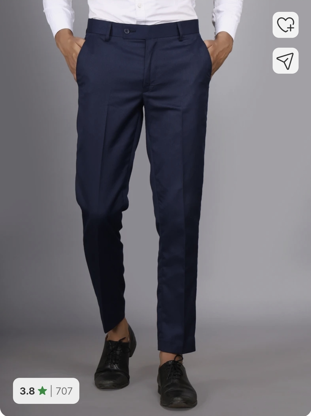 Men Blue Trousers