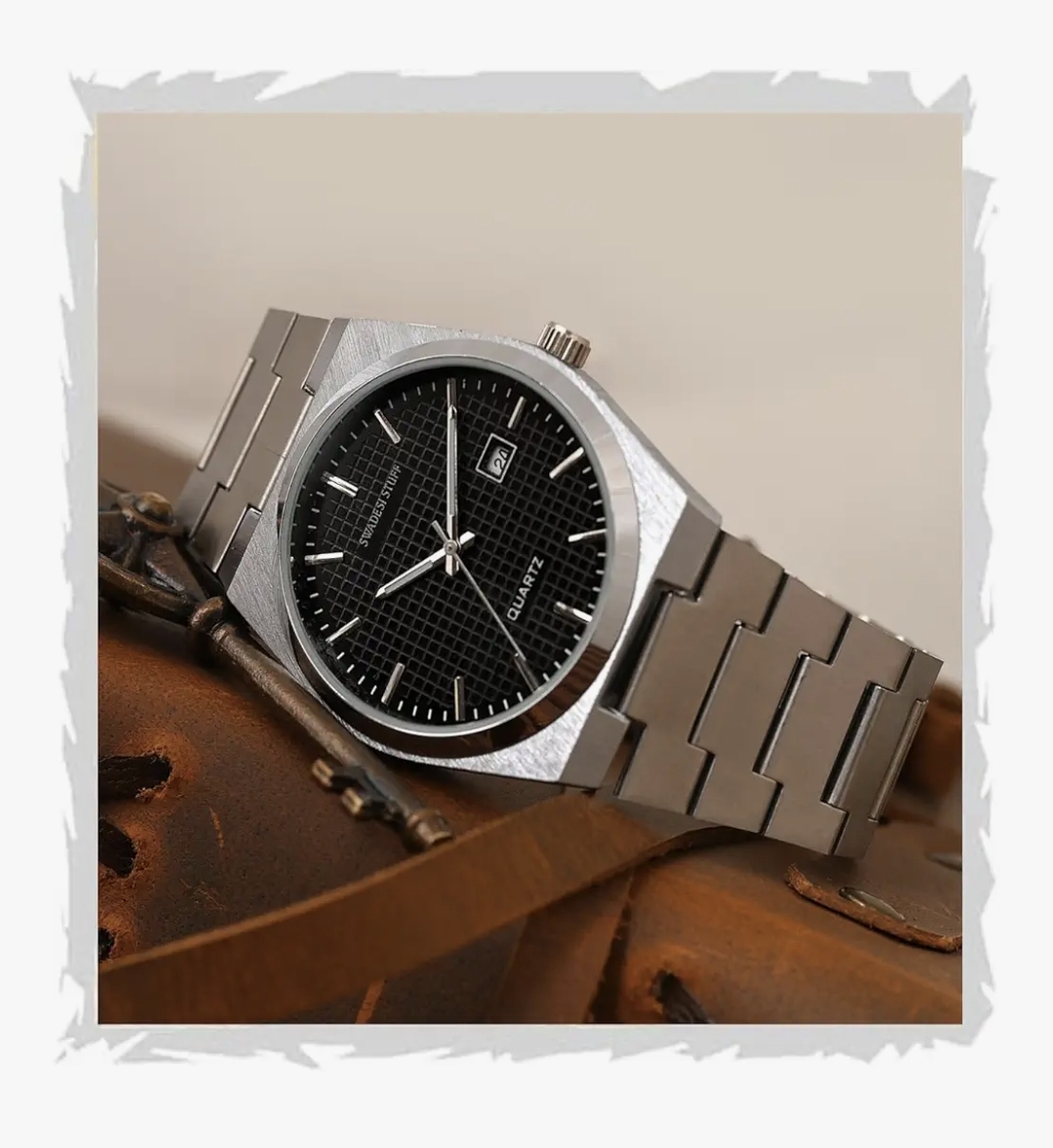 Silver Anlog Watch for men