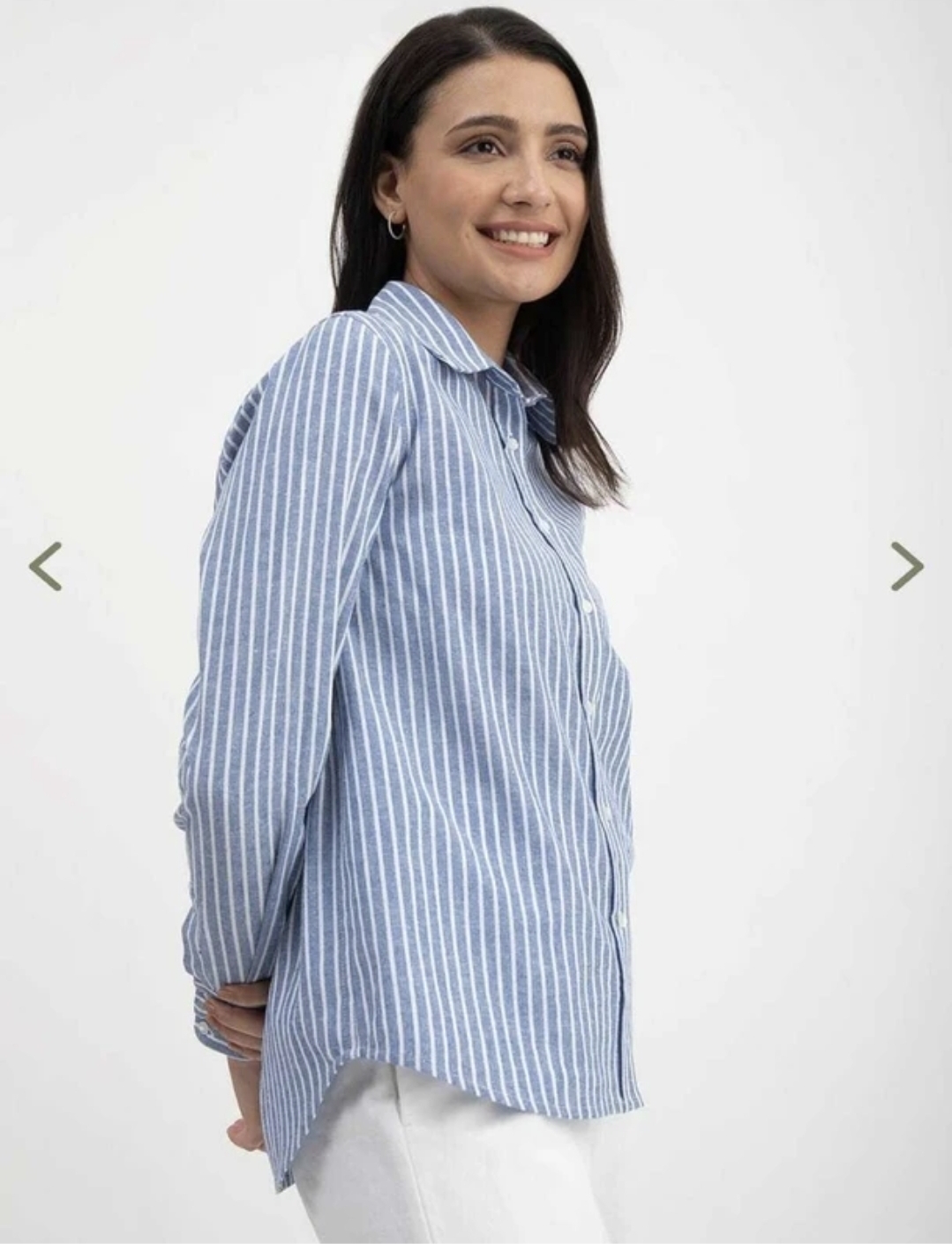 Sky Blue white stripes shirt