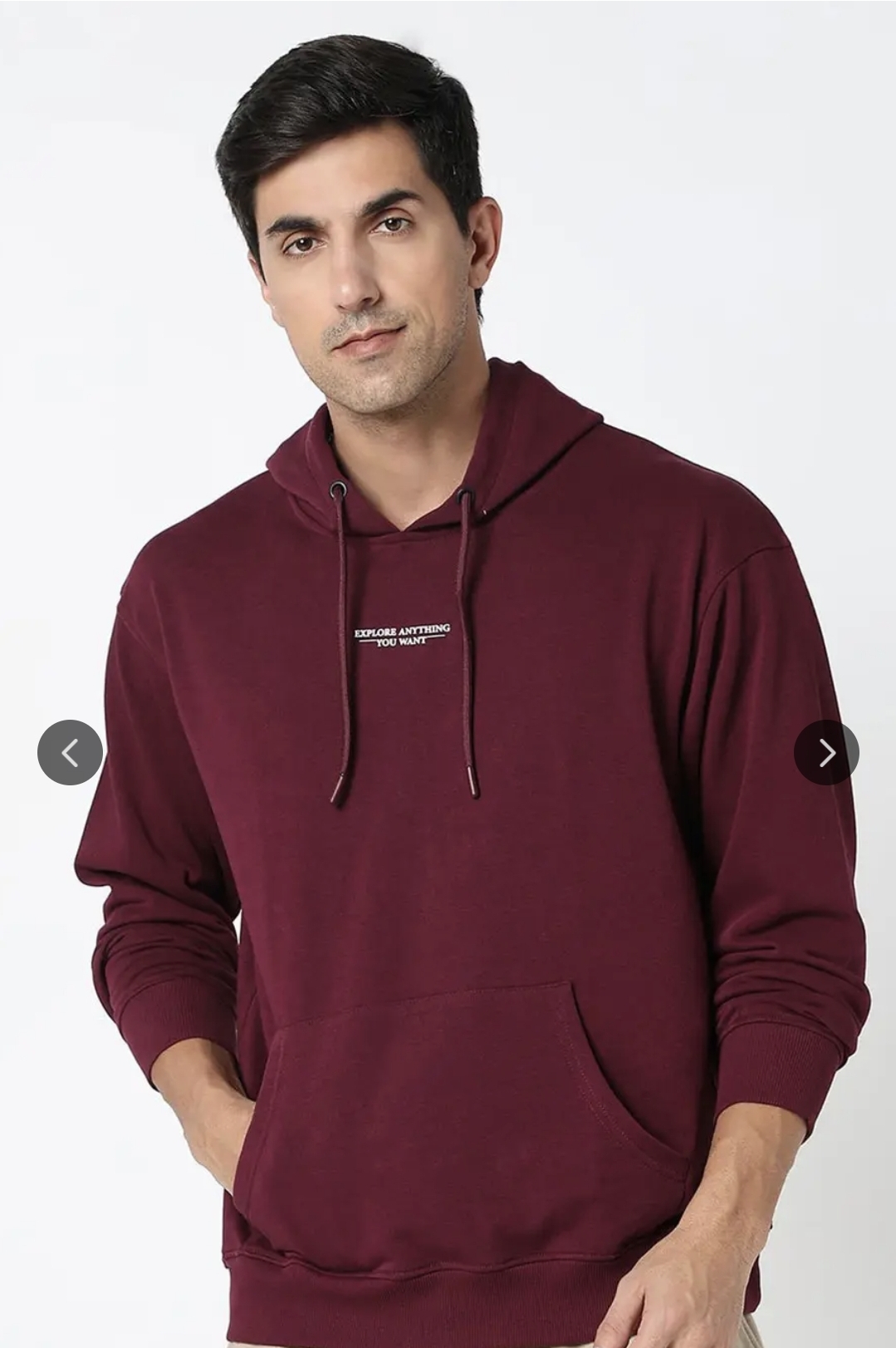 Maroon Hoodie for men