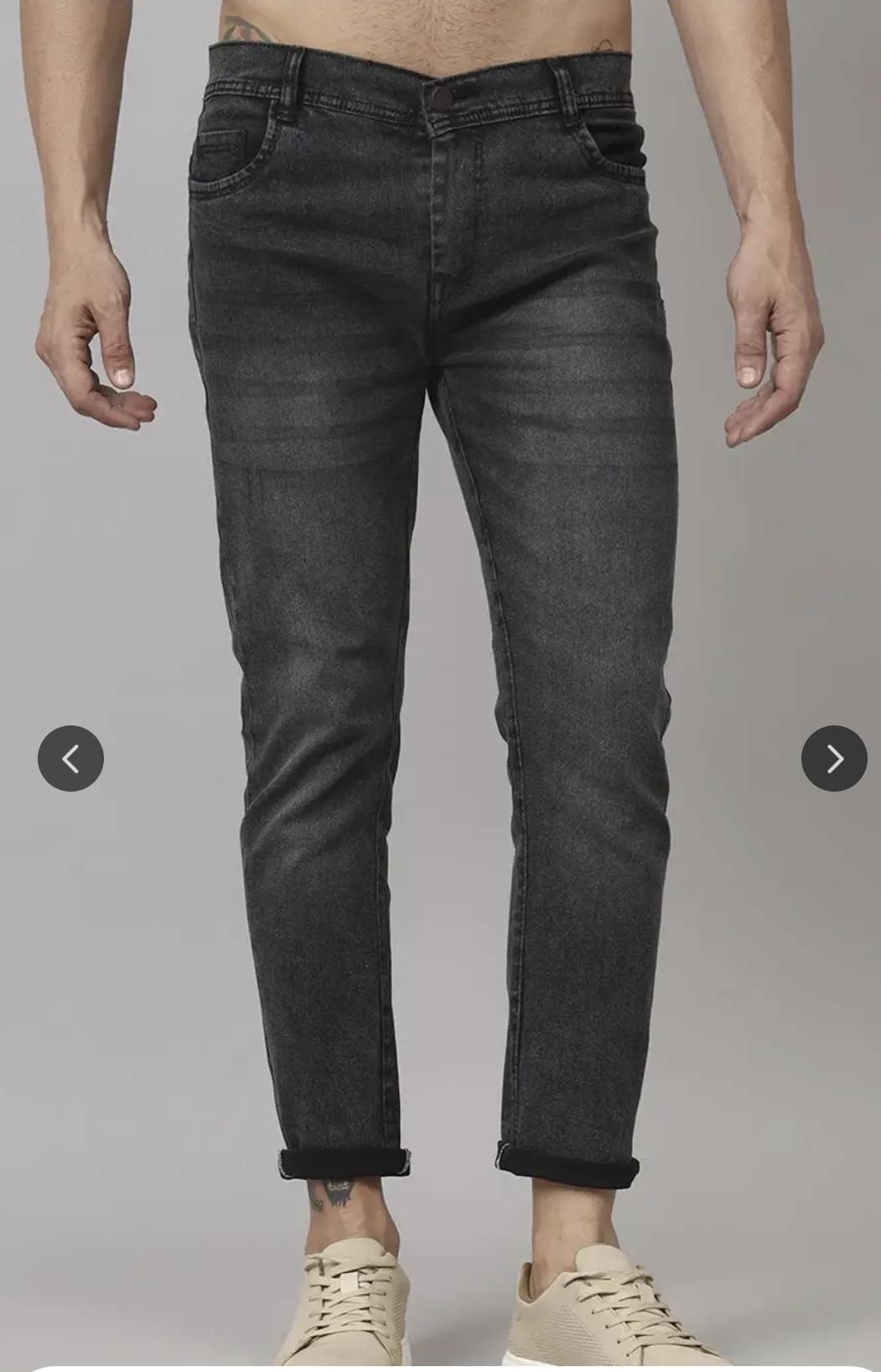 Men Black shade jeans