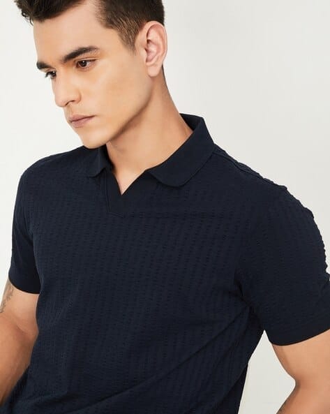 Blue polo tshirt men