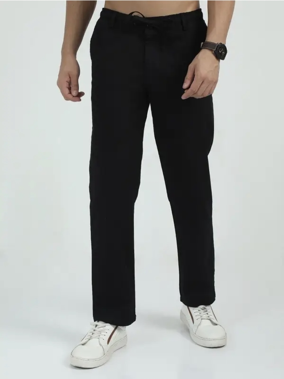 Black chinos for men