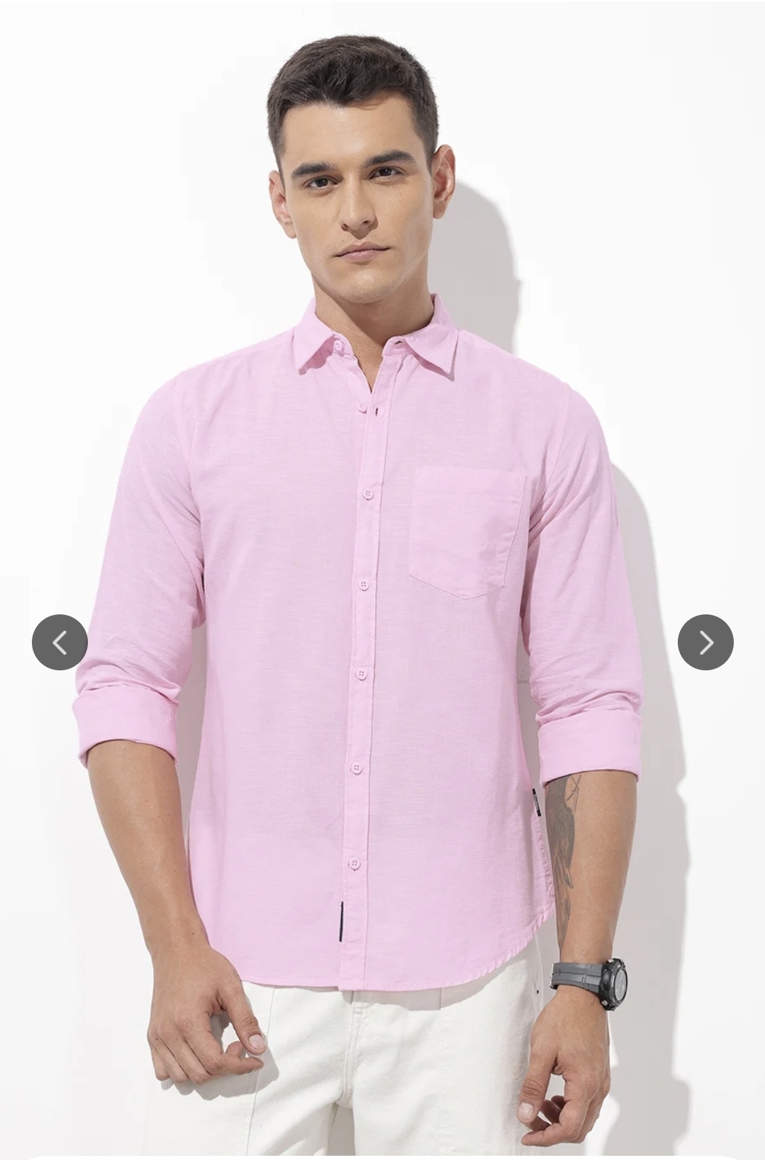 Pink shirt for men