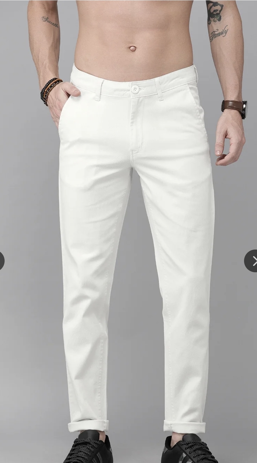 White trousers for men under 700
