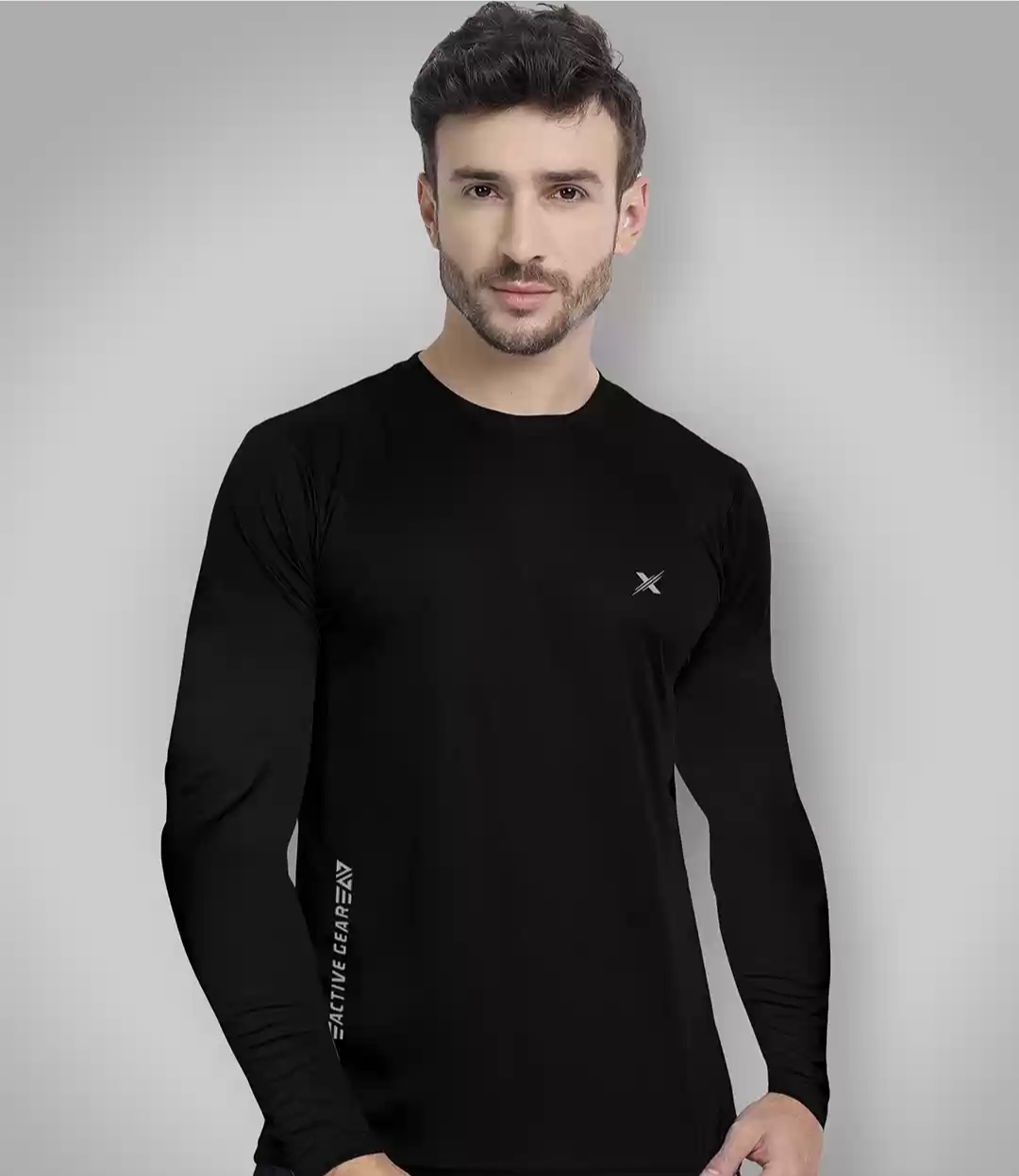 FTX Round neck long sleeve regular fit T-shirts 