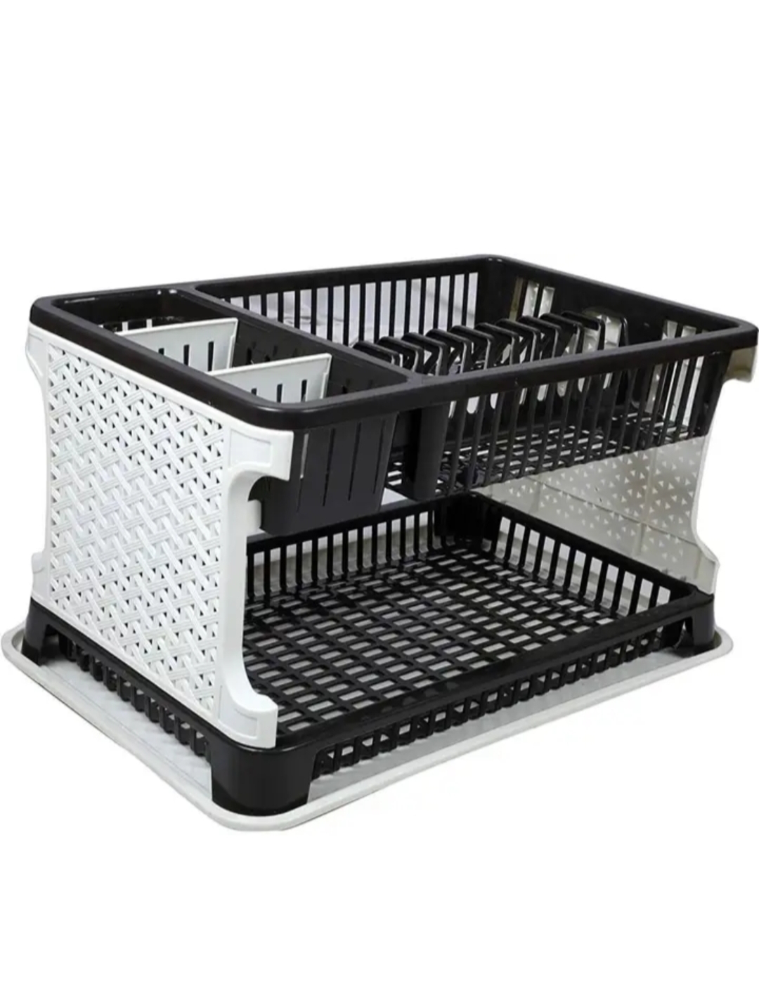 Kitchen Organiser Rack Utensil Kitchen Rack Dish Drainer Kitchen Rack (Plastic) 