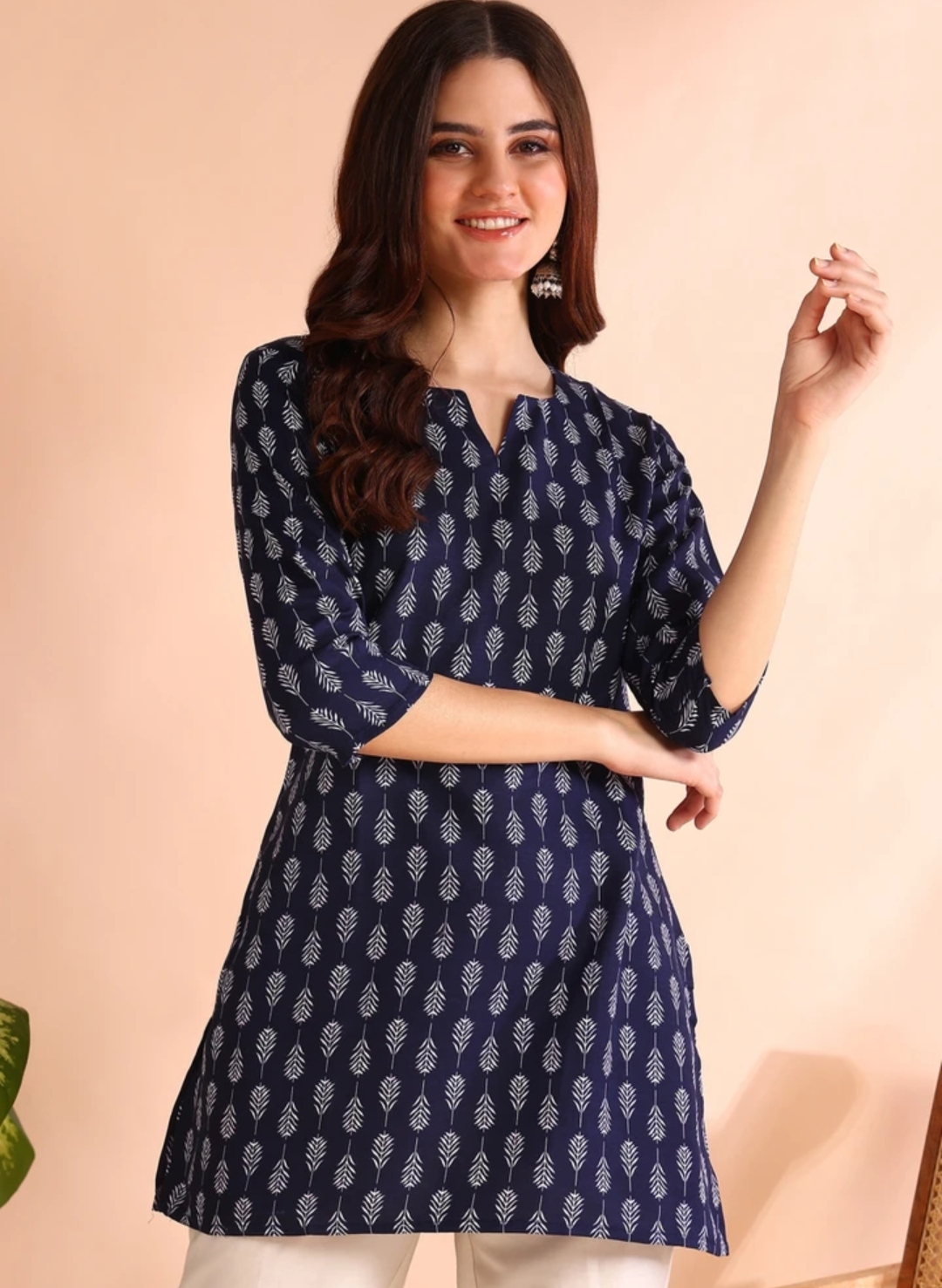 DSK studio floral Print straight kurti