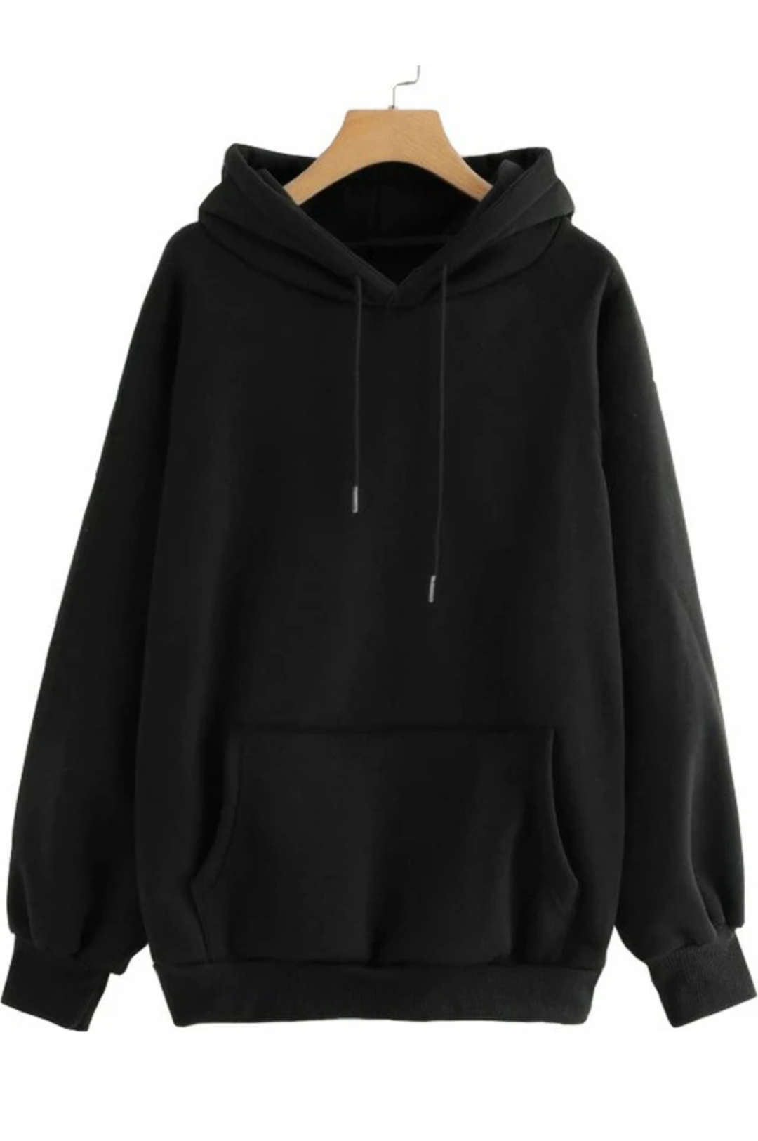 Men Black Hoodie under 360 only
