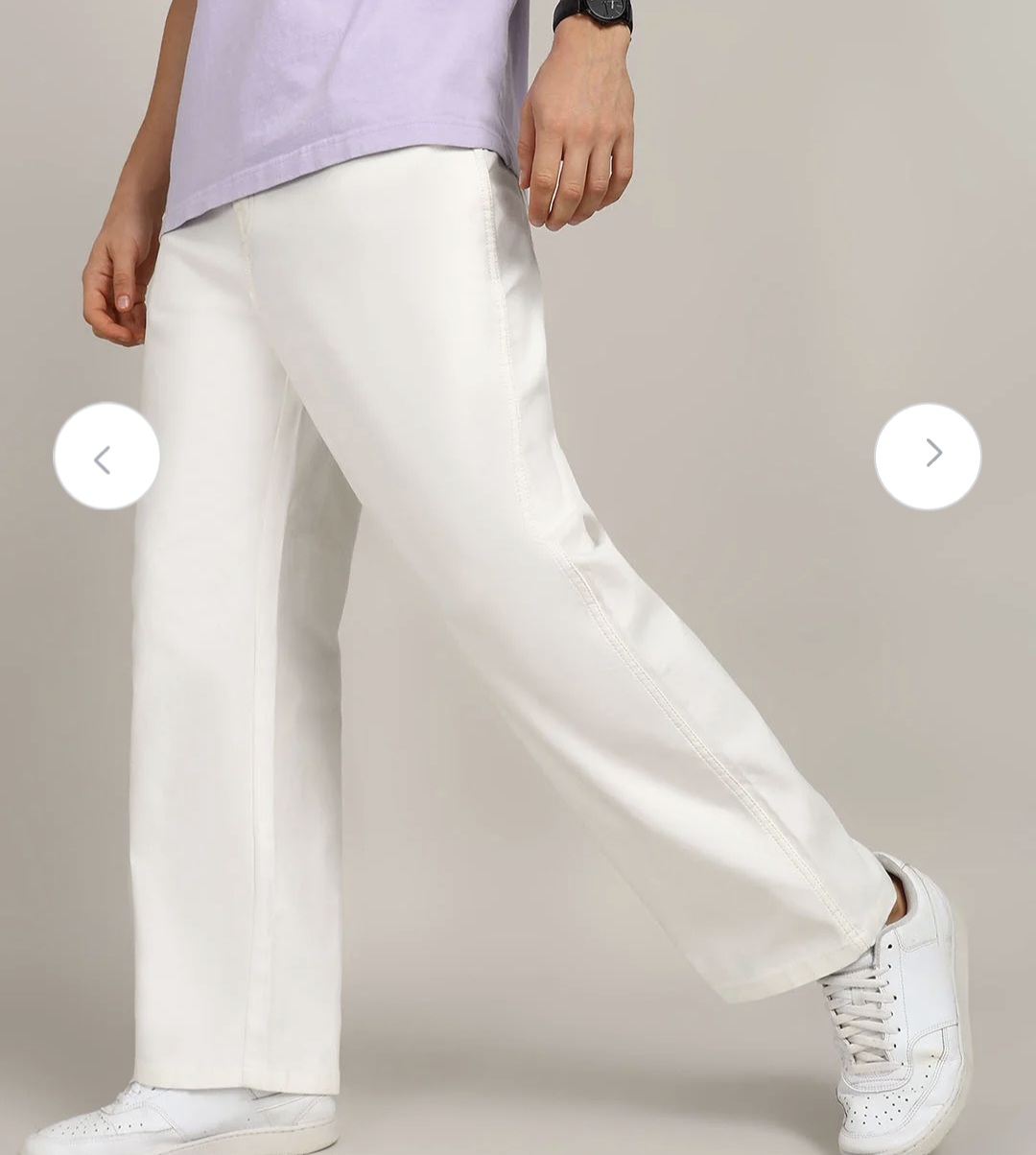 White pant for men from Myntra