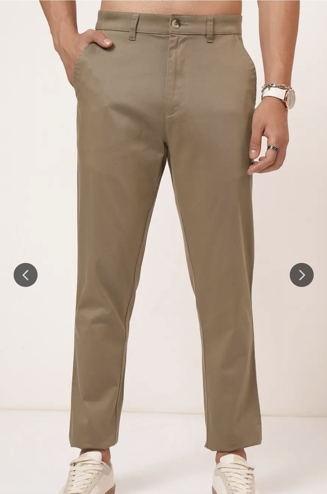 Dark beige men trousers under 500